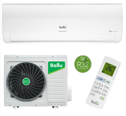 Ballu Greenland DC Inverter — комплект кондиционера Кондиционер Ballu Greenland DC Inverter комплект с наружным блоком и пультом